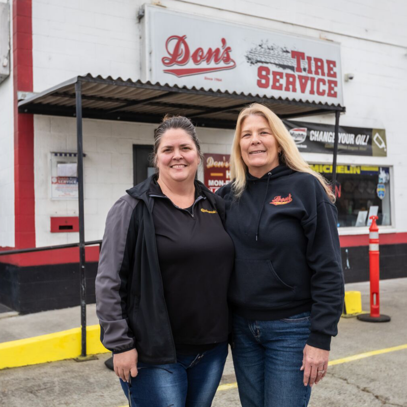 Located on Gilman St at Sixth for over 60 years, Don's Tires is now managed by two women, one of them being Don’s daughter.
